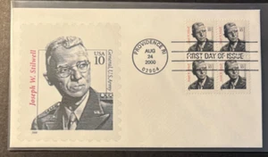 #3420 Gen. Joseph W. Stillwell FDC, USPS cancel, add-on cachet - Picture 1 of 1