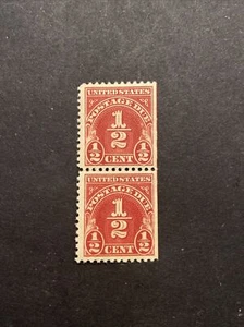 US Stamp Scott #J69 Pair 1930 ½¢ Postage Due. Mint Not Hinged - Picture 1 of 2