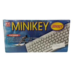 Vintage GQ Great Quality MiniKey 5510M Windows 95 PS/2 Keyboard w AT Convertor - Picture 1 of 6