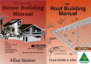 Australian House Building Manual Roof Building Manual 2 Allan Staines Books - Picture 1 of 12