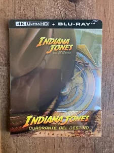 Indiana Jones and the Dial of Destiny w. Steelbook (4K + Blu-ray, Import) *NEW* - Picture 1 of 5