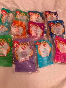 1999 Ty McDonalds Teenie Beanies ❤️ Set Of 12 New Sealed Mint - Picture 1 of 2