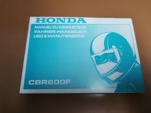 Libretto Manual uso manutenzione maintenance Multilingua ITA HONDA CBR 600 F 89 - Picture 1 of 1