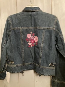 Vintage American Girl Doll for Girls denim Jacket size XL embroidery New W Tags - Picture 1 of 9