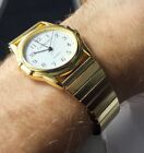 Vintage Style Simple  Citron Ladies Gold Tone Expandable 20mm Quartz Watch