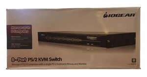IOGear 8-Port PS/2 KVM Switch Model GCS78 New In Box - Picture 1 of 2