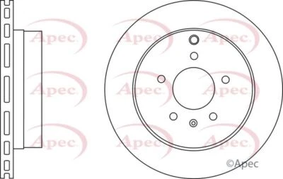 Disque de frein arrière APEC DSK2661 pour Chevrolet Captiva Opel Antara Vauxhall Antara - Photo 1/4