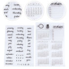  4 Pcs Party Stocking Stuffers Calendar Planner Seal Scrapbook