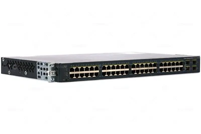 WS-C3560V2-48PS-E CISCO CATALYST 3560V2 48-PORT 100MB POE 4-PORT 1GB SFP - Immagine 1 di 4