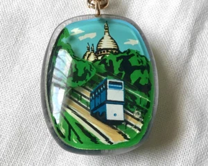 Schlüsselanhänger Bourbon Paris-Sacre-Coeur Basilika Vintage 60er Jahre - Bild 1 von 5