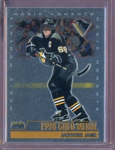 1999-00 O-Pee-Chee Chrome #280A Jaromir Jagr MM/1998 Gold Medal