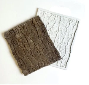 Silicone Silicon Tree Bark Stump Mould Mold Fondant Sugarcraft DIY Clay Resin - Foto 1 di 3