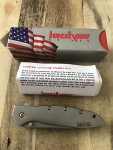 Kershaw USA 1660 Ken Combination Blade 3” Onion Leek Pocket Knife With Box - Picture 1 of 18
