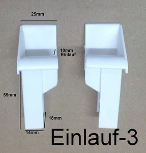 Rolladen Einlauftrichter Einlauf Trichter f Blendkappen FS 22x53 zum einschieben - Picture 1 of 3