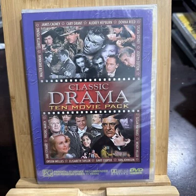 Classic Drama Ten 10 Movie Pack DVD Hepburn Grant Cagney Brand New Region 4 PAL - Image 1 of 4