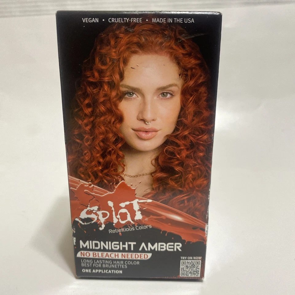 Kit de Color de Cabello Ámbar Medianoche Splat Semipermanente Sin Blanqueador - Colores Rebeldes Foto 1 de 4