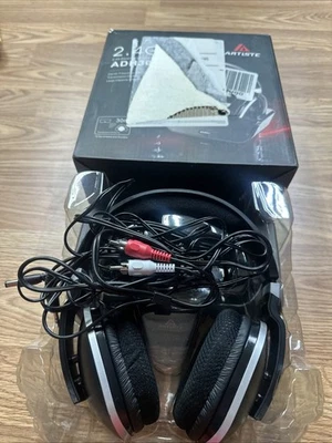 Беспроводные телевизионные наушники Artiste ADH300 2,4 ГГц черные - Изображение 1 из 4