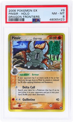 2006 Pokemon Ex Dragon Frontiers Pinsir Holo #9 PSA 8 - Image 1 of 2