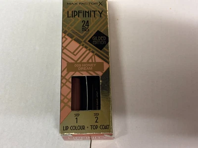 MAX FACTOR LIPFINITY 24HRS LIP COLOUR LIPSTICK GILDED EDITION 008 honey dream - Image 1 of 2
