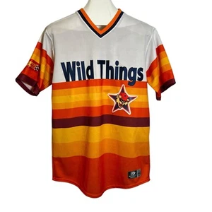 Washington Wild Things Game Worn Used Jersey Minor League Astros Sunrise Retro - Picture 1 of 10