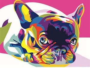 Paint By Numbers - PUG DOG PUPPY 40x50cm - AU stock same day shipping - Picture 1 of 3