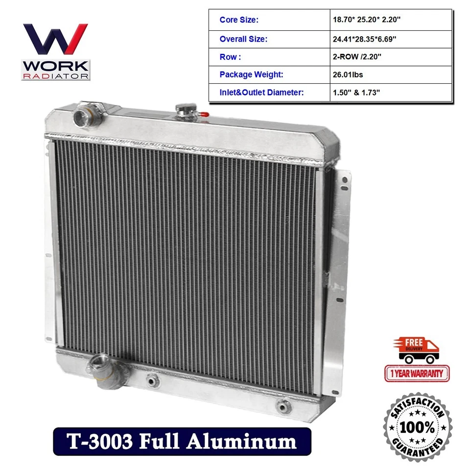 Radiador todo aluminio para Oldsmobile Dynamic 1959 1960/98/Super 88/Fiesta V8 6.1 Foto 1 de 4