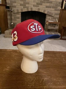 Deadstock Vintage STP John Andretti #43 Snapback Baseball Hat Cap Red NWOT - Picture 1 of 12