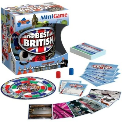 The Best of British Mini Game from Drumond Park. 52 cards, 1 board and 2 pieces - Image 1 of 2