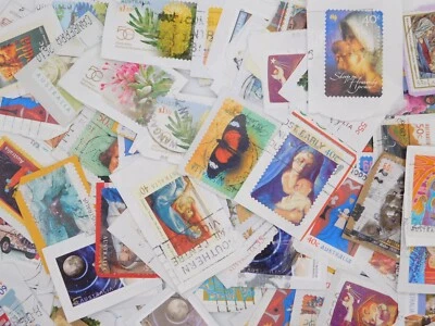STAMP AUSTRALIA 70g lot ON paper commemorative mix kiloware - Image 1 of 4