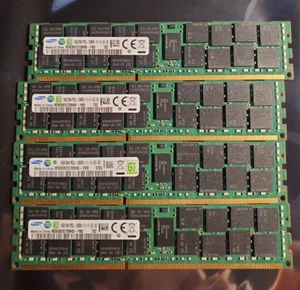 64GB Server RAM (4x16GB) Samsung M393B2G70BH0-YK0 PC3-12800R REG ECC DDR3-1600 - Picture 1 of 1