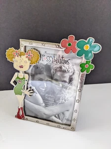 Connoisseur "Possibilities" 3.5 x 5 Inch Picture Frame Hippie Boho Flower Child - Picture 1 of 8