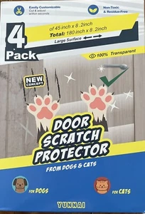 Protector de vidrio transparente para puerta de perro gato mascota 4 piezas protector contra arañazos 180x8,2" ENVÍO GRATUITO - Imagen 1 de 1