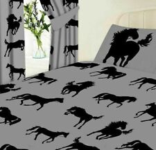 Erosebridal Jogo de cama com cavalo de corrida, tamanho completo, vida  selvagem, cavalo branco, conjuntos de cama para crianças, animais de  fazenda, lençóis de cama de animais ocidentais, conjunto de decoração de