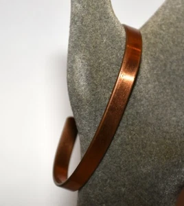 Brazalete Navajo Nativo Americano Hozoni Cobre Liso 15.85 Gramos Talla 7.5 - Imagen 1 de 6