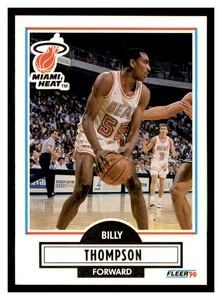 1990-91 Fleer #103 BILLY THOMPSON Miami Heat