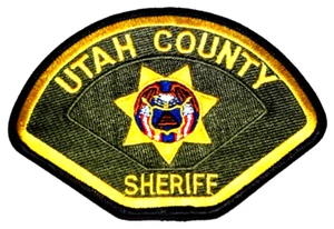 UTAH COUNTY = SHERIFF - UTAH UT Sheriff Police Patch STATE SEAL BEEHIVE FLAGS - Picture 1 of 1