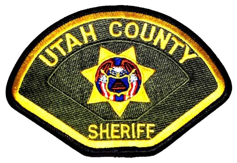 UTAH COUNTY = SHERIFF - UTAH UT Sheriff Police Patch STATE SEAL BEEHIVE FLAGS  - Image 1 of 1