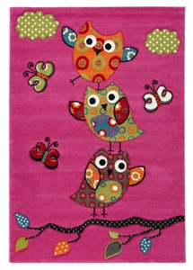 Kid's Carpet Gufo Maschinengewebter Multiple Größen-multisize, Red, Rug, Cartoon - Picture 1 of 24