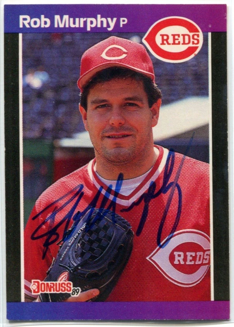 ROB MURPHY Signed 1989 Donruss Baseball Authentic AUTOGRAPH #139