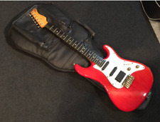 Guitarra Eléctrica Valley Arts Serie M SSH Rojo Transparente y Estuche Suave for sale