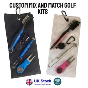 Ultimate Golf Kit Tool Cleaner Sharpener Towel Divot Custom Bundle Gift Club New - Picture 1 of 5