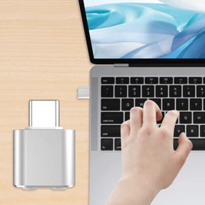 USB C Mouse Jiggler Mover Undetectable 3 Modes with Switch Button(Silver) - Picture 1 of 8