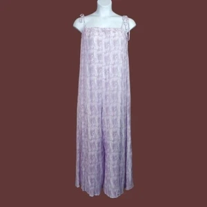 Veveret Damen Jumpsuit ärmellos flieder Libby fließend weites Bein Größe L - Bild 1 von 14