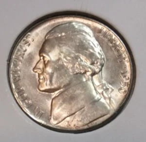 1950 Jefferson Nickel P - BU - Uncirculated - Picture 1 of 2