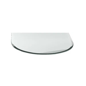 Vetro stufa G16 arco tondo P: 1100 mm x L: 1000 mm x H: 8 mm Esg 18 mm sfaccettato camino - Foto 1 di 5
