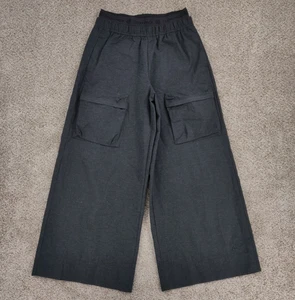 Nike Pants Women Medium Grey Baggy Wide Leg High Rise Cargo Tech Pack DV8489-032 - Picture 1 of 15