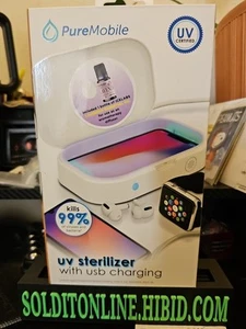 Stérilisateur UV PureMobile avec charge USB comprend 1 bouteille d'huile essentielle - Photo 1 sur 4