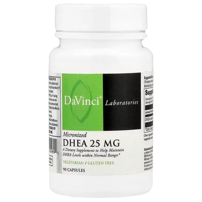 DAVINCI DHEA25 , 90 VEG Capsule by DA VINCI LABs 25mg !! MICRONIZZATO !!