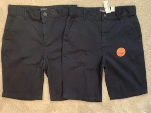 New 2 Children’s Place Stretch Fabric Boys Size 14 School Uniform Shorts Navy - Picture 1 of 3