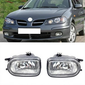 Fit For Nissan Almera Sunny 2000 2001 2002 2003 2004 Front Bumper Fog Light Pair - Picture 1 of 7
